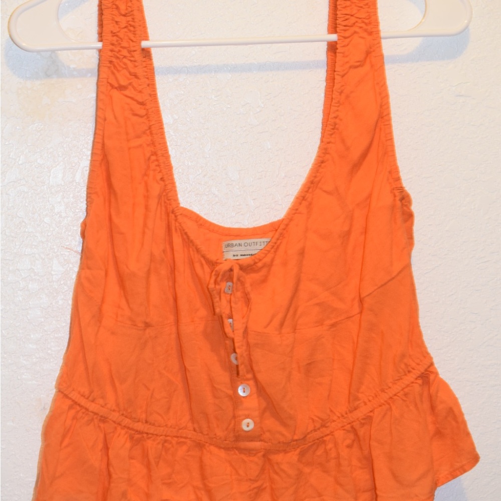 Orange Sleeveless Top